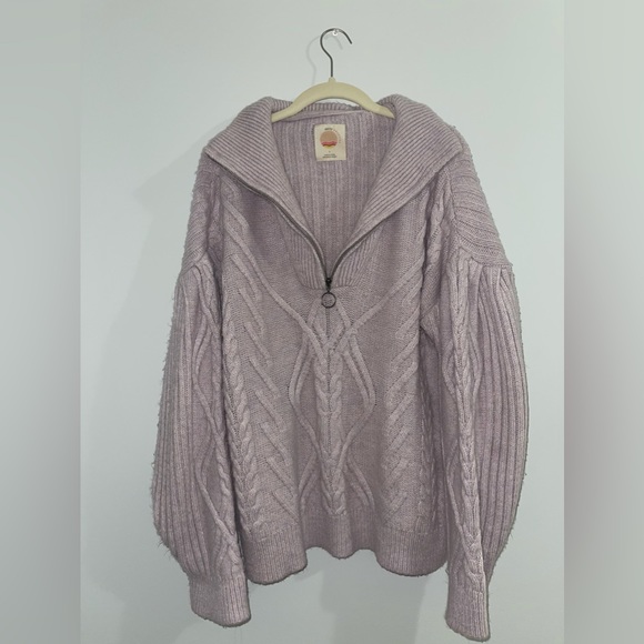 Anthropologie Daily Practice Cable Knit Pullover - Picture 4 of 5